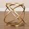 Baxton Studio Desma Glam and Luxe Gold Finished Metal and Mirrored Glass End Table 177-11195-Zoro - alternate 2